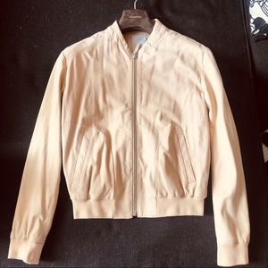 Beautiful blush Lamb leather Jacket.